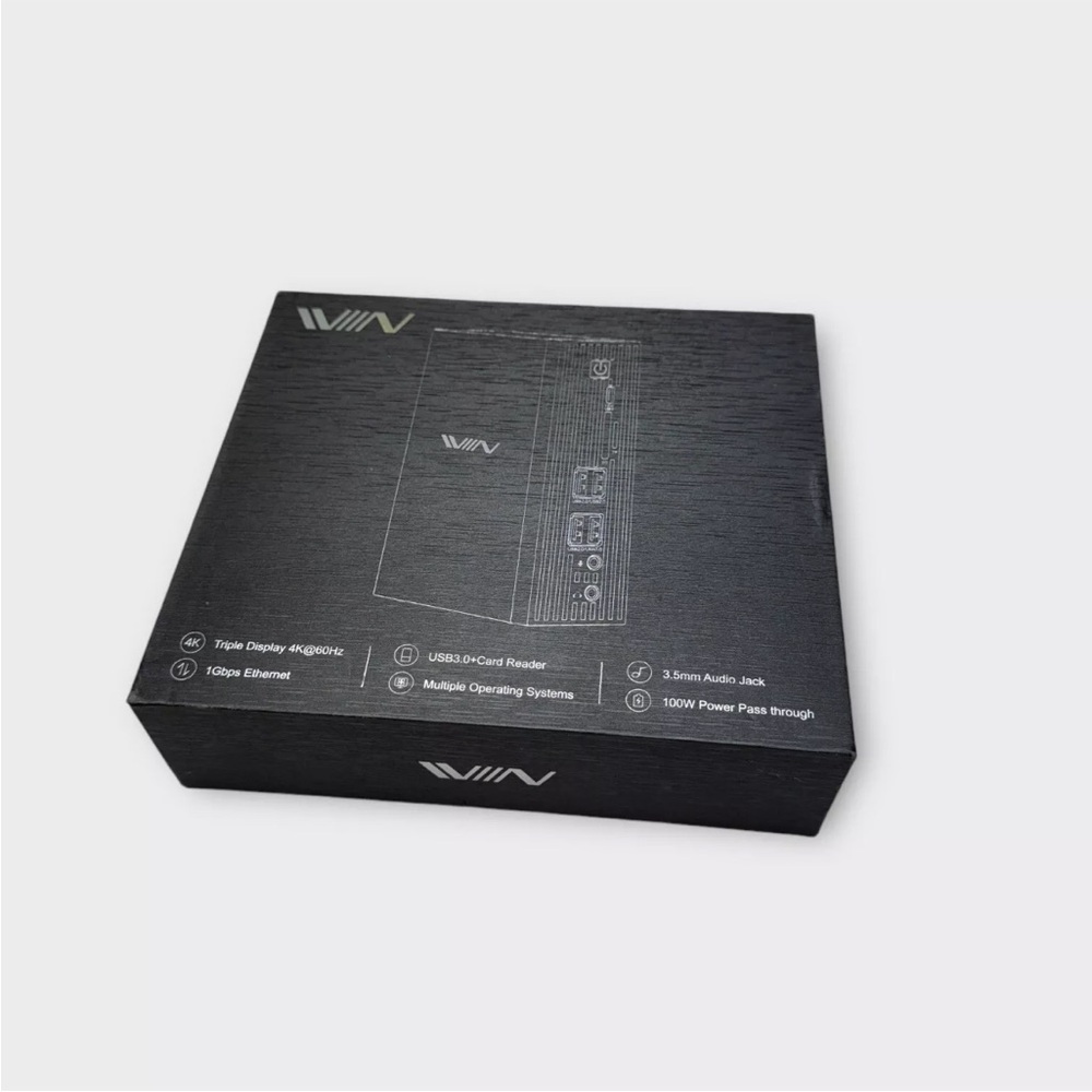 IVIIN 100W USB-C docking station triple 4k display 1 gbps ethernet 3.5mm D6919 - Picture 10 of 15